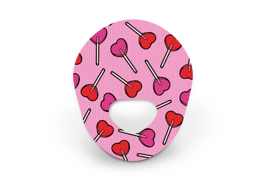 Candy Hearts Patch - Guardian Enlite for Single diabetes supplies and insulin pumps
