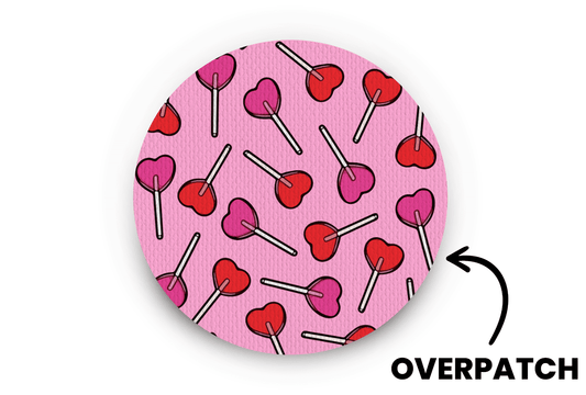 Candy Hearts Patch - Overpatches for Single diabetes supplies and insulin pumps