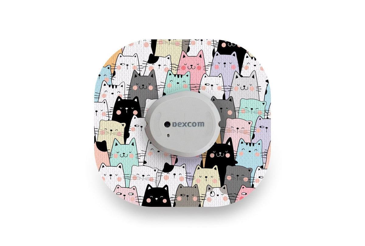 Cat Patch - 20 Pack for Dexcom G7 diabetes supplies and insulin pumps