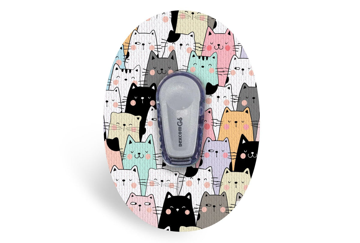 Cat Patch - 20 Pack for Dexcom G6 diabetes supplies and insulin pumps
