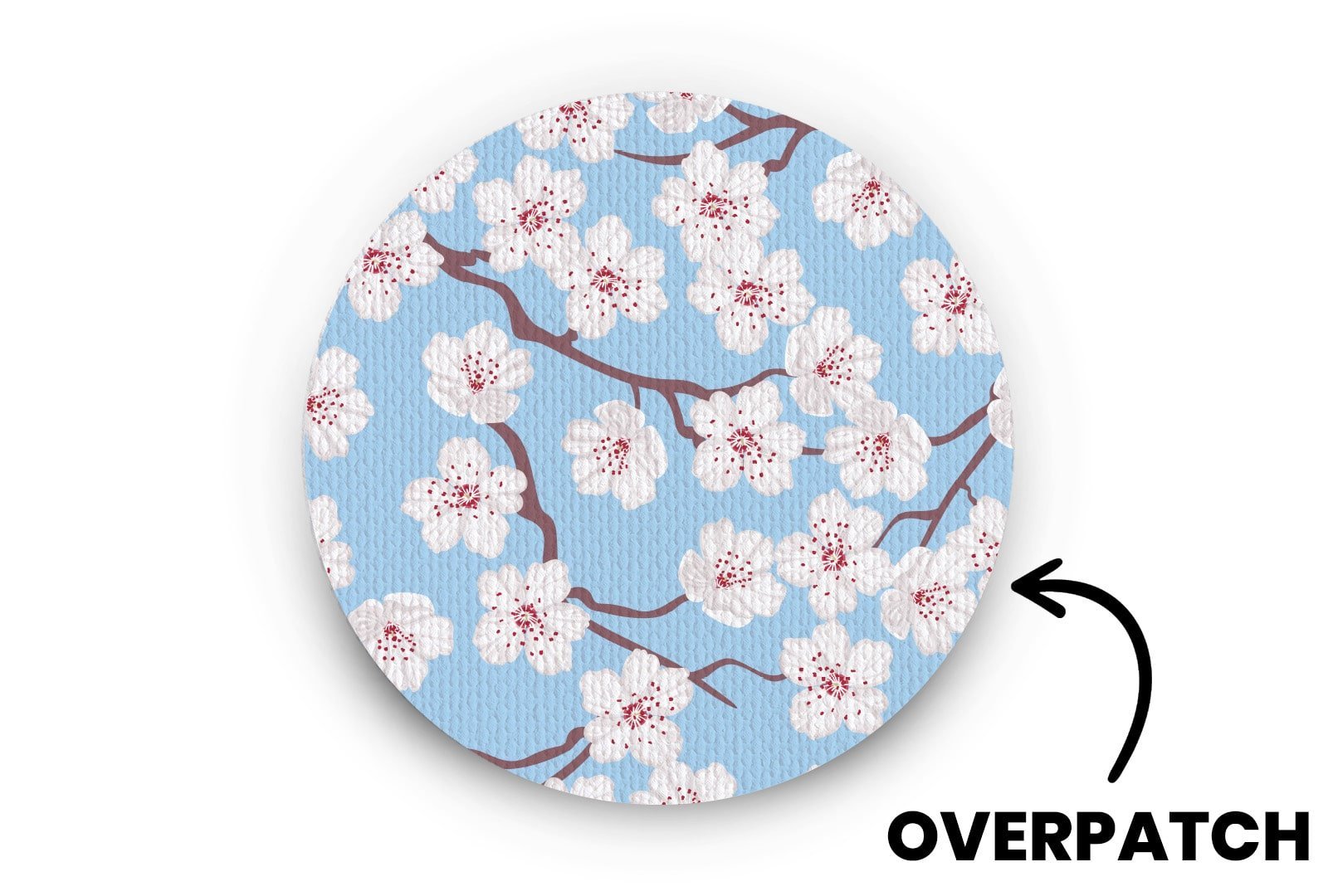 Cherry Blossom Patch - Overpatches for Single diabetes supplies and insulin pumps