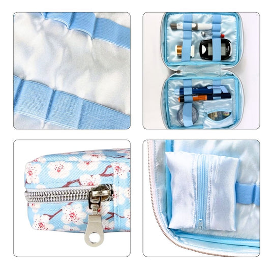 Cherry Blossom T1D Essentials Bag for diabetes supplies and insulin pumps