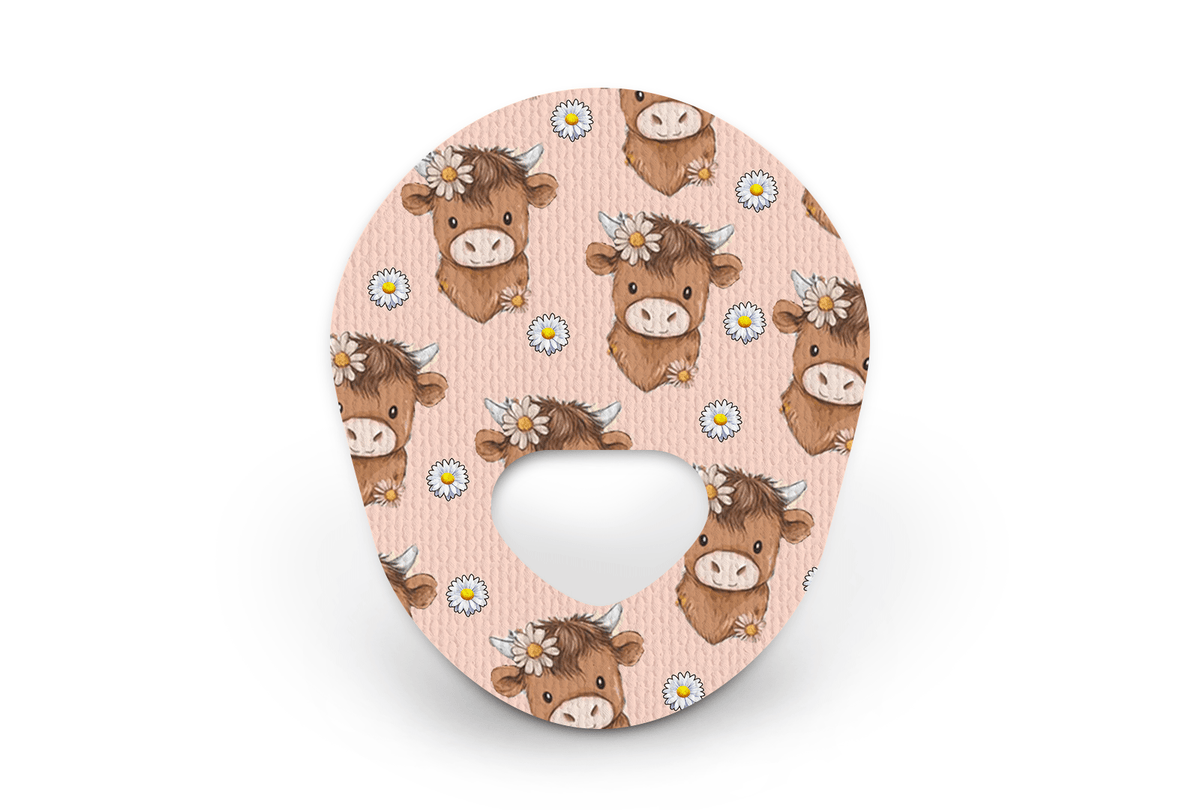 Chloe the Cow Patch - Guardian Enlite for Single diabetes supplies and insulin pumps