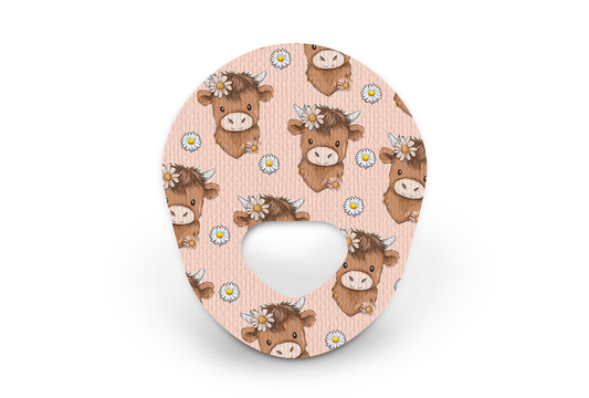 Chloe the Cow Patch - Guardian Enlite for Single diabetes supplies and insulin pumps