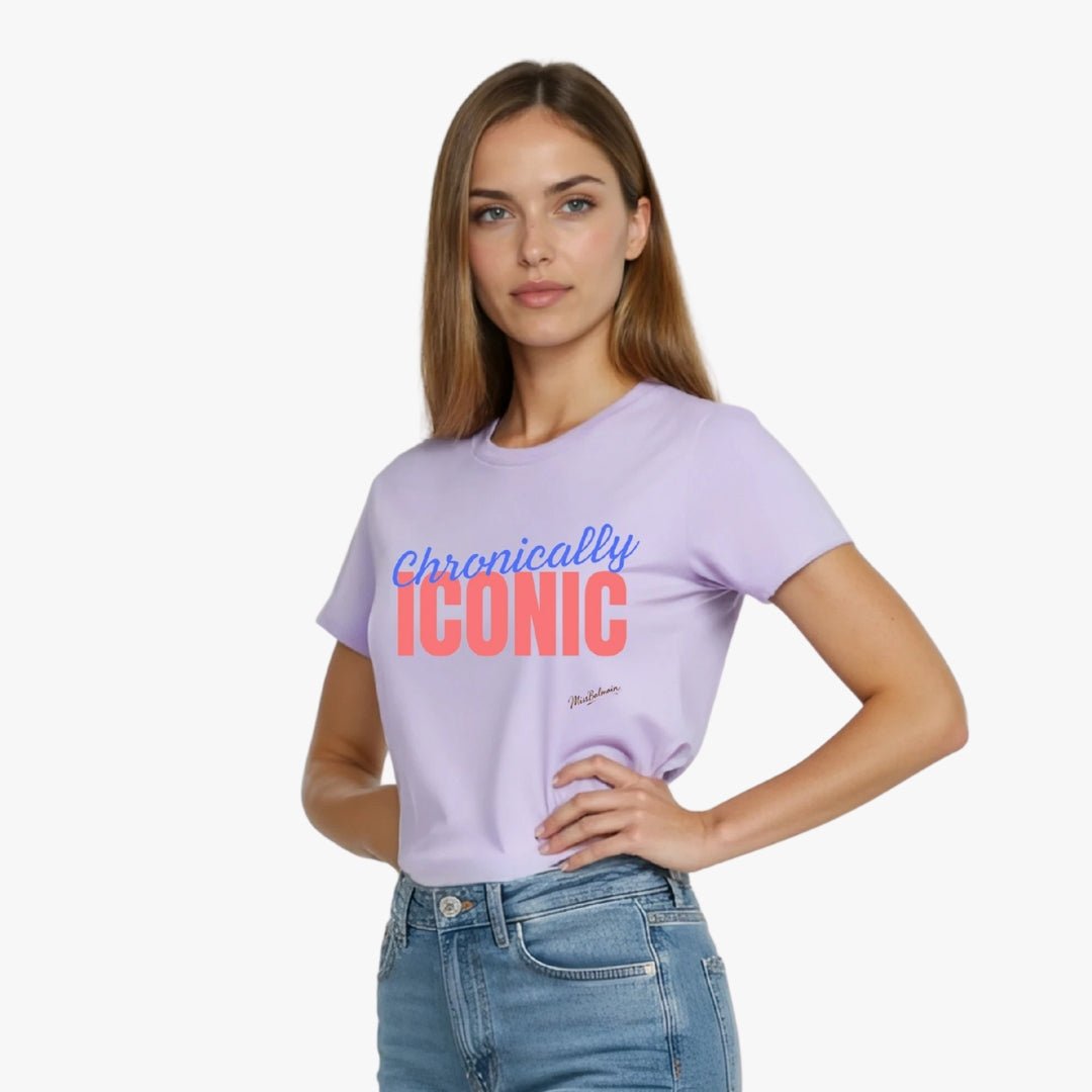 Chronically Iconic T-Shirt for Black diabetes supplies and insulin pumps