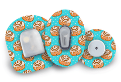 Cinnamon Bun Patch for Freestyle Libre 2 diabetes supplies and insulin pumps