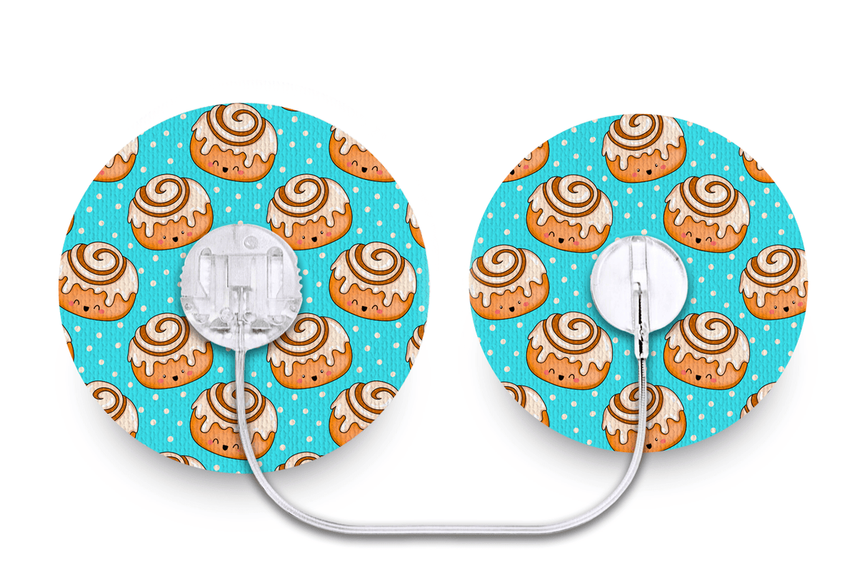 Cinnamon Bun Patch for Tru - Steel diabetes supplies and insulin pumps