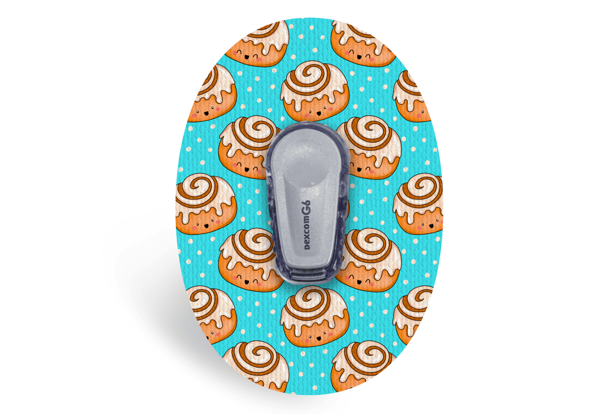 Cinnamon Bun Patch for Dexcom G6 / One diabetes supplies and insulin pumps