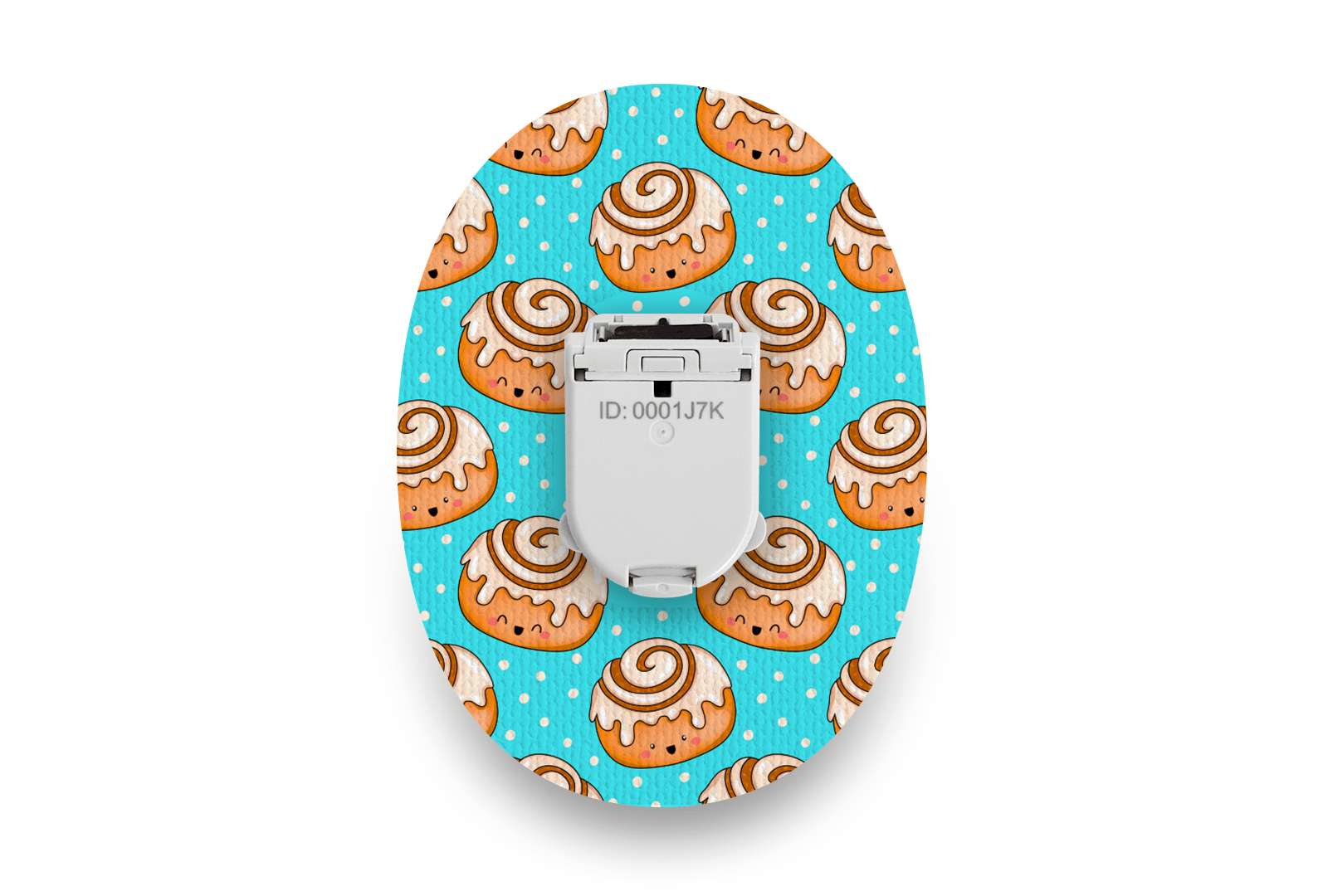 Cinnamon Bun Patch for Glucomen Day diabetes supplies and insulin pumps