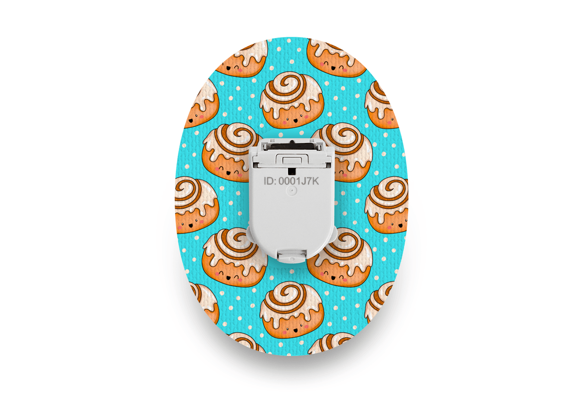 Cinnamon Bun Patch for Glucomen Day diabetes supplies and insulin pumps