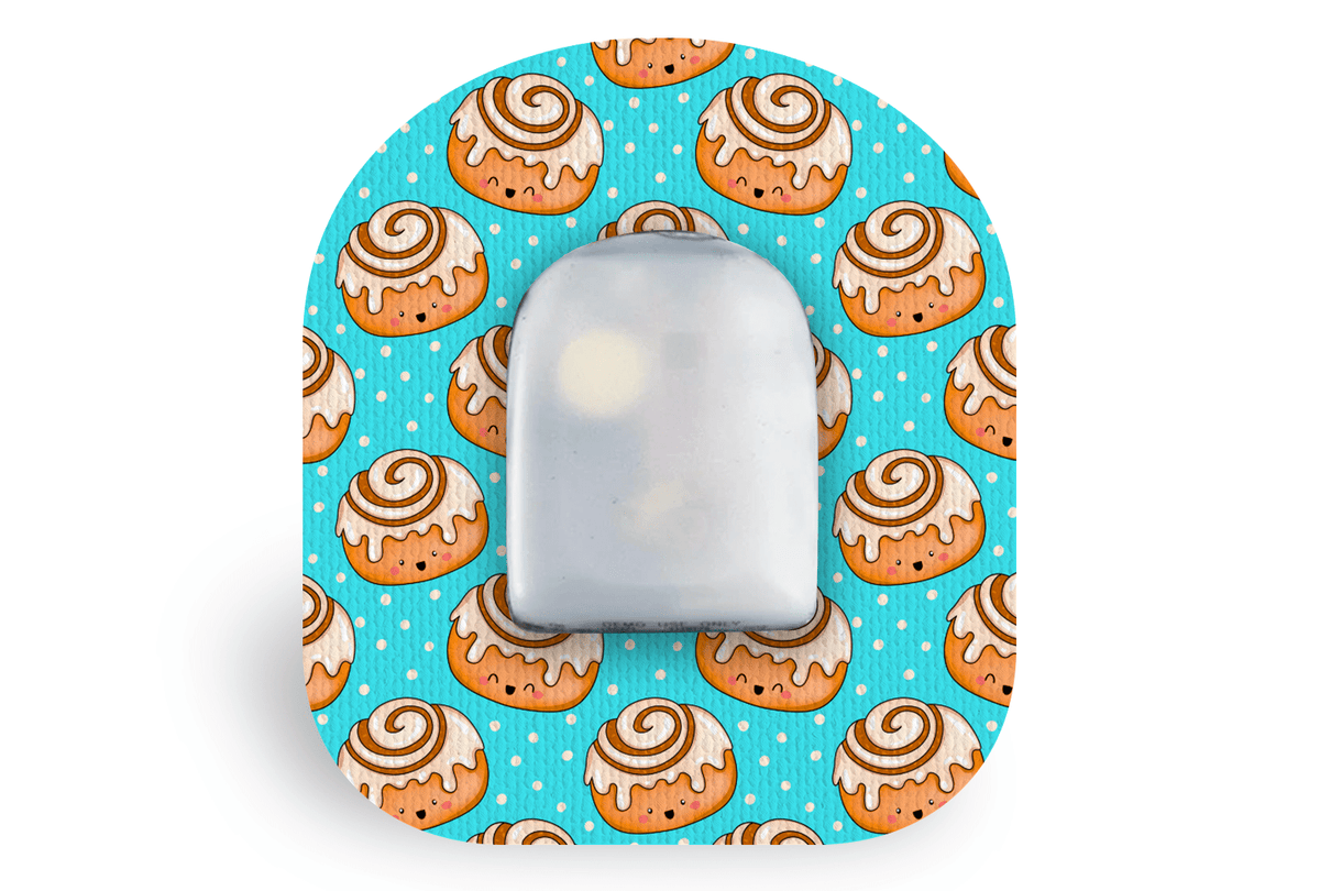 Cinnamon Bun Patch for Omnipod diabetes supplies and insulin pumps
