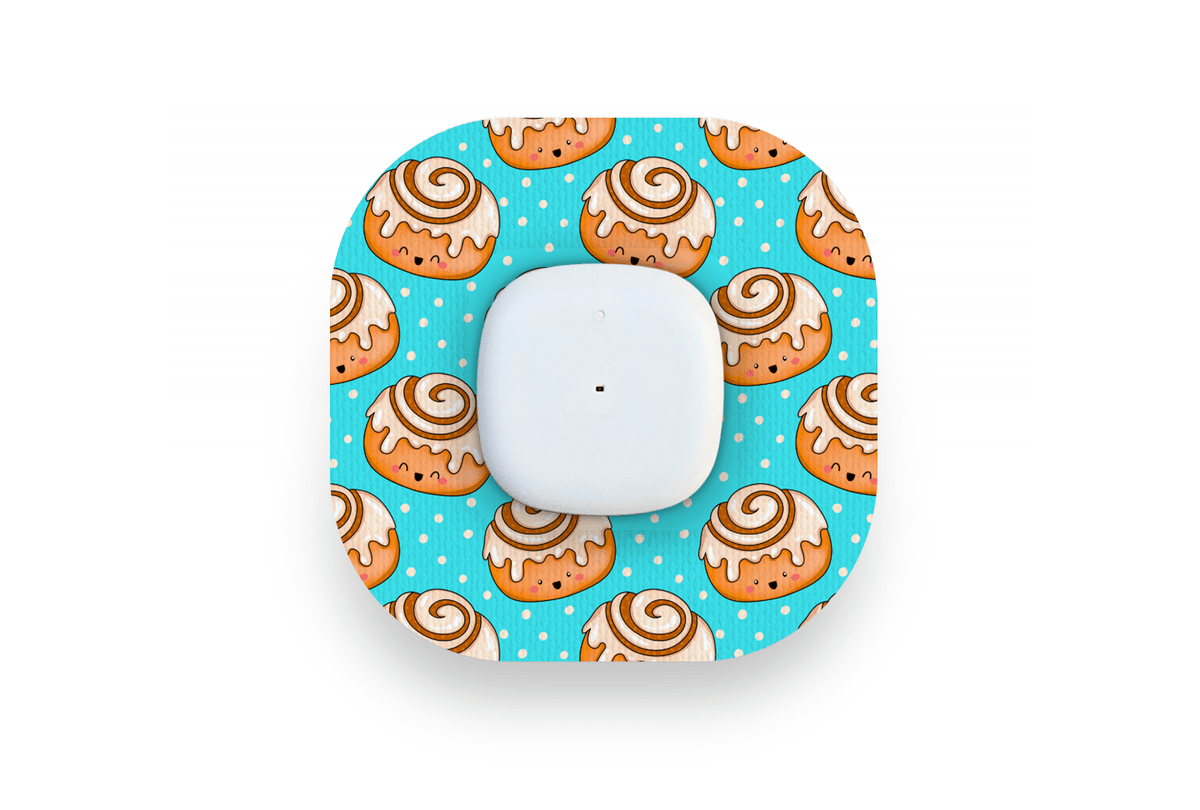 Cinnamon Bun Patch for Simplera diabetes supplies and insulin pumps