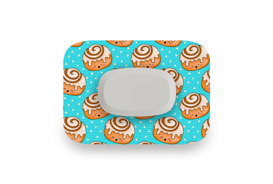 Cinnamon Bun Patch - GlucoRX Aidex for Single diabetes supplies and insulin pumps