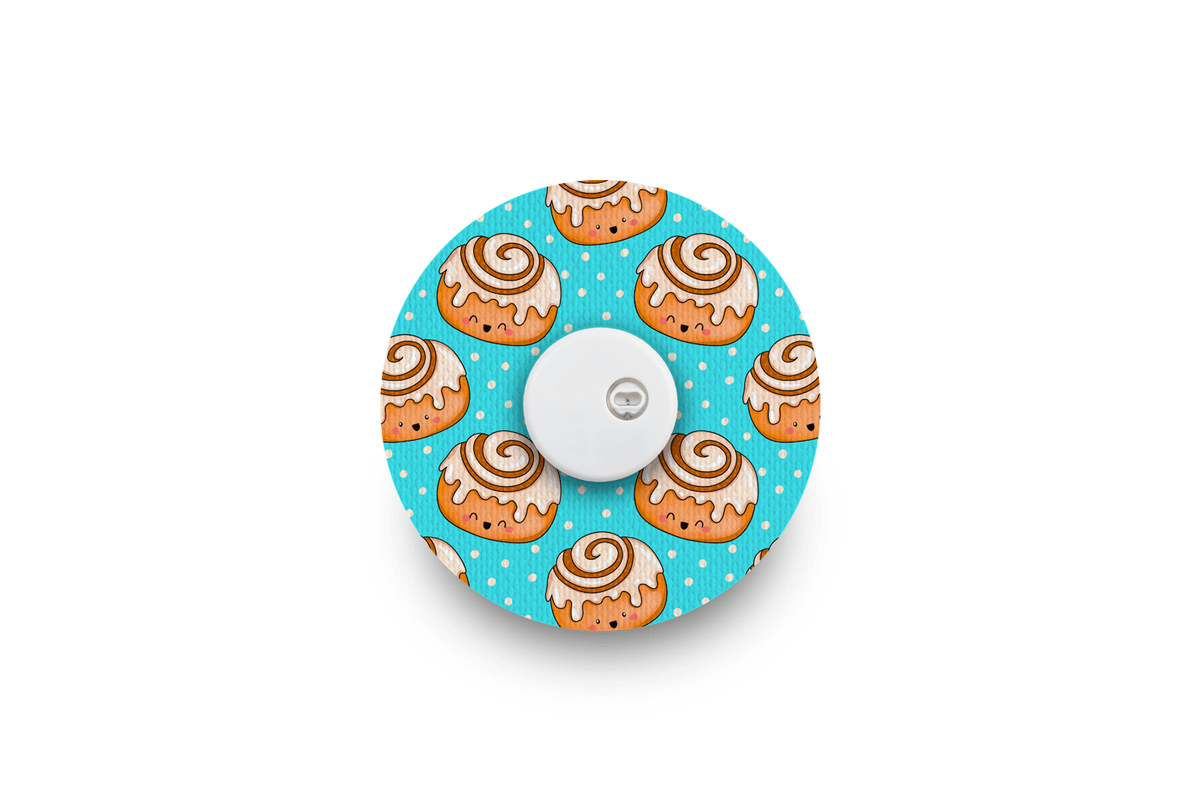 Cinnamon Bun Patch - Libre 3 for Single diabetes supplies and insulin pumps