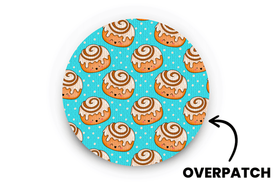 Cinnamon Bun Patch - Overpatches for Single diabetes supplies and insulin pumps