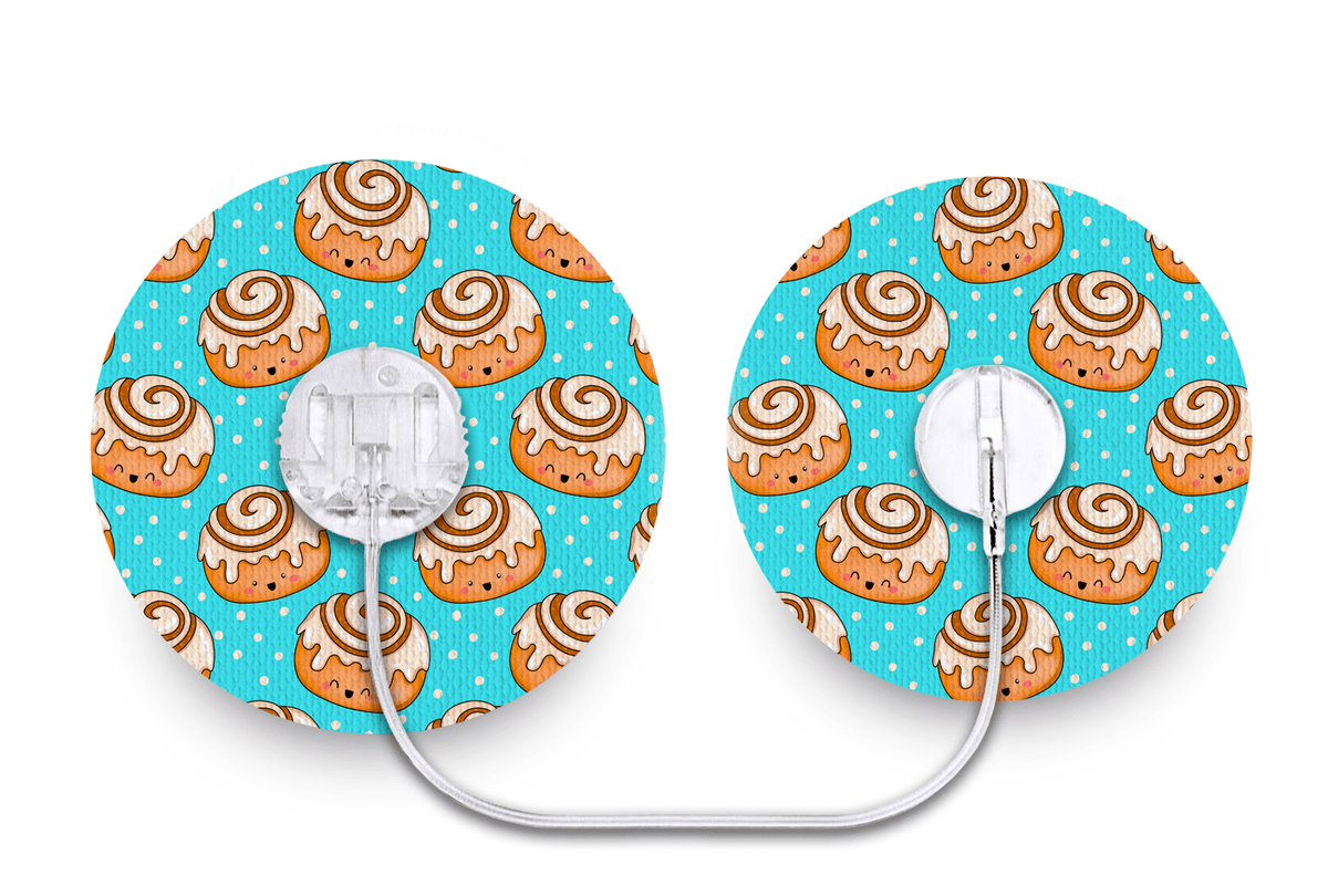 Cinnamon Bun Patch - Tru - Steel for Single diabetes supplies and insulin pumps
