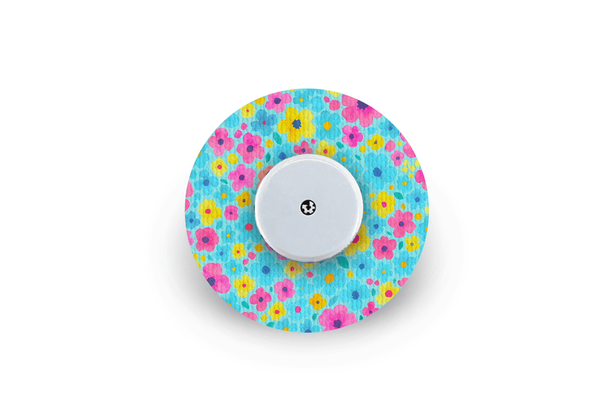 Confetti Flowers Patch - Freestyle Libre for Single diabetes supplies and insulin pumps