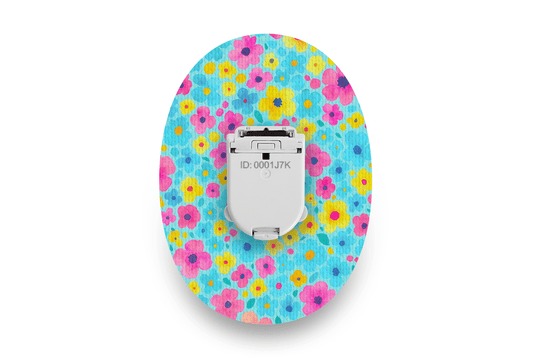 Confetti Flowers Patch - Glucomen Day for Single diabetes supplies and insulin pumps
