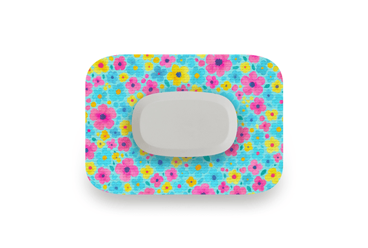 Confetti Flowers Patch - GlucoRX Aidex for Single diabetes supplies and insulin pumps