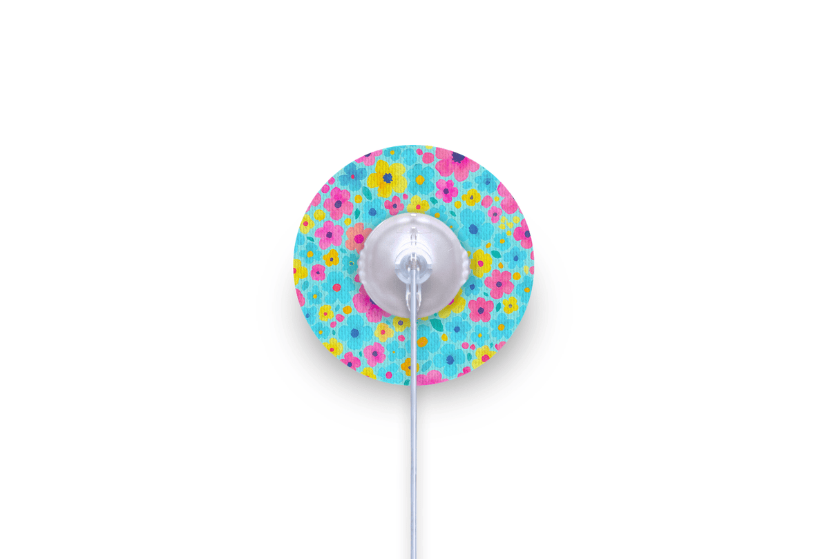 Confetti Flowers Patch - mylife Orbit for Single diabetes supplies and insulin pumps