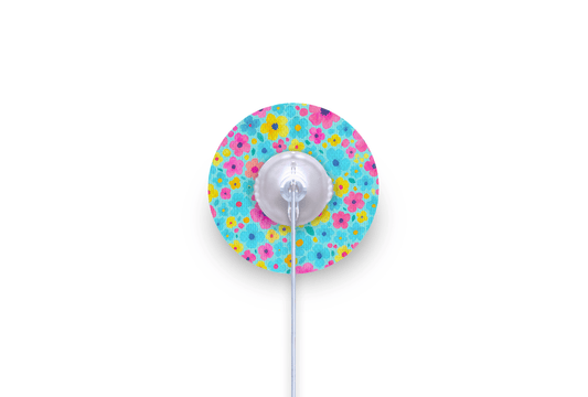 Confetti Flowers Patch - mylife Orbit for Single diabetes supplies and insulin pumps