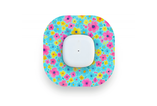 Confetti Flowers Patch - Simplera for Single diabetes supplies and insulin pumps
