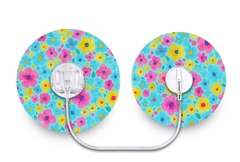 Confetti Flowers Patch - Tru - Steel for Single diabetes supplies and insulin pumps