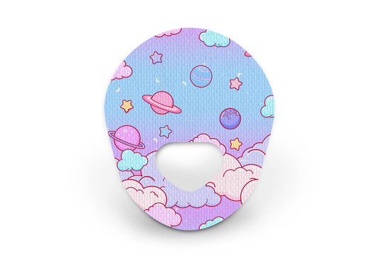 Cosmic Clouds Patch - Guardian Enlite for Single diabetes supplies and insulin pumps