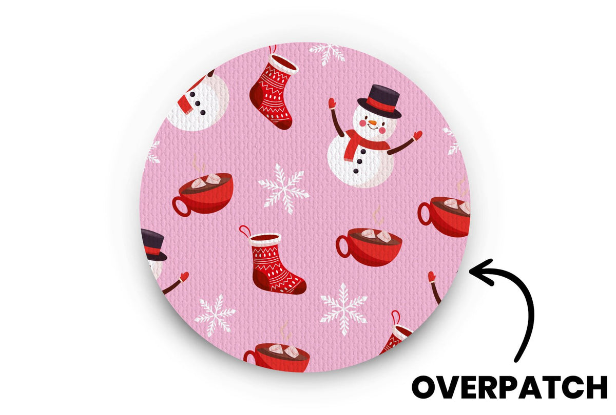 Cosy Christmas Patch - Overpatches for Single diabetes supplies and insulin pumps