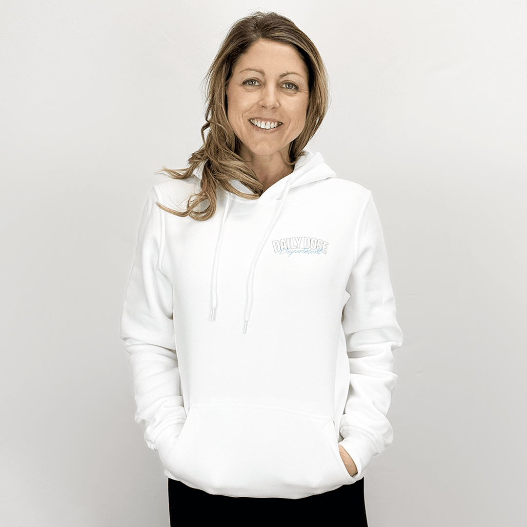 Daily Dose Hoodie for Beige diabetes supplies and insulin pumps