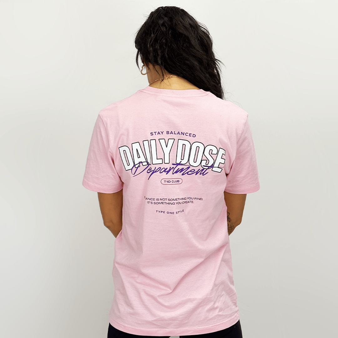 Daily Dose T-Shirt for Black diabetes supplies and insulin pumps