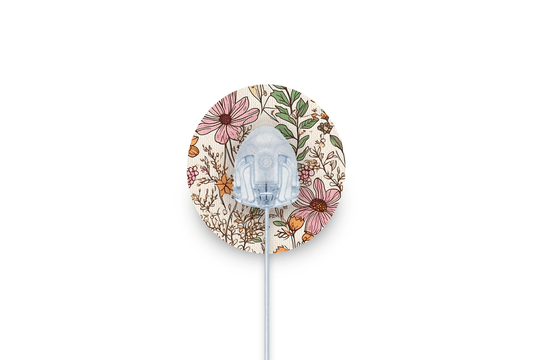 Dainty Daisies Patch - Autosoft 90 for Single diabetes supplies and insulin pumps