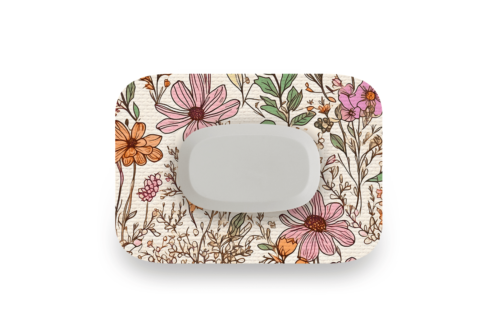 Dainty Daisies Patch for GlucoRX Aidex diabetes supplies and insulin pumps