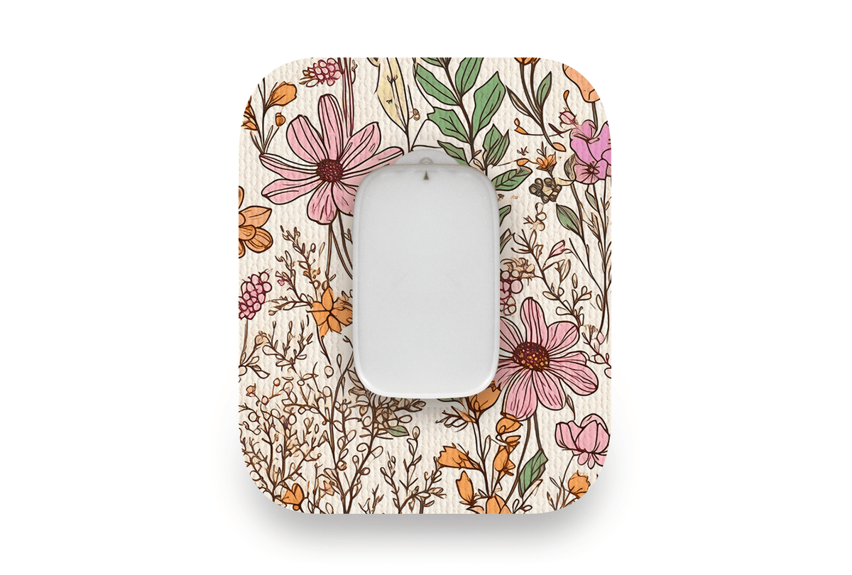 Dainty Daisies Patch - Medtrum CGM for Single diabetes supplies and insulin pumps