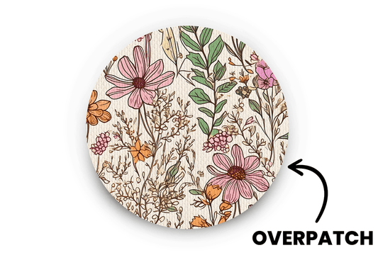 Dainty Daisies Patch - Overpatches for Single diabetes supplies and insulin pumps