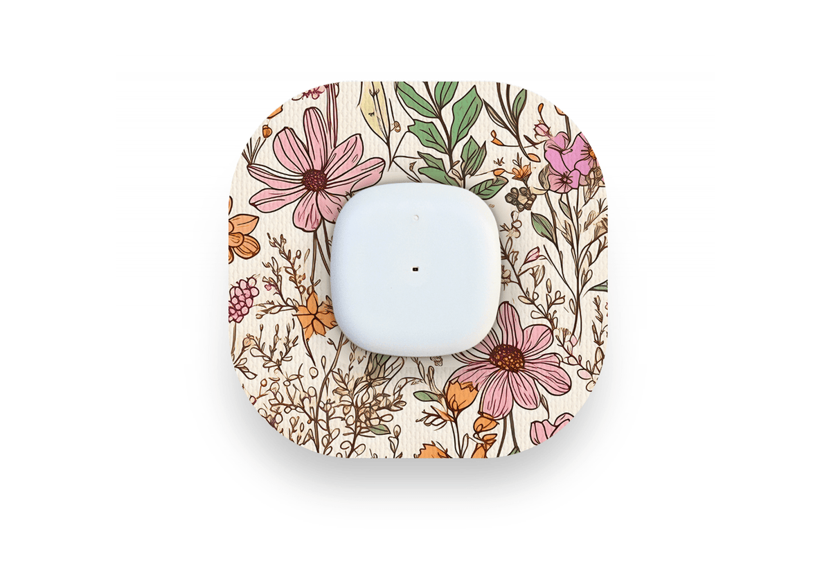 Dainty Daisies Patch - Simplera for Single diabetes supplies and insulin pumps