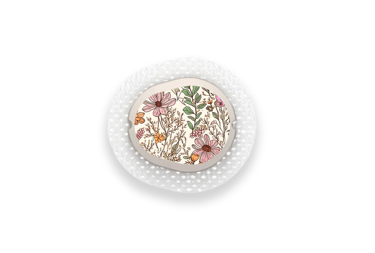 Dainty Daisies Sticker for Dexcom G7 / One+ Sensor diabetes supplies and insulin pumps