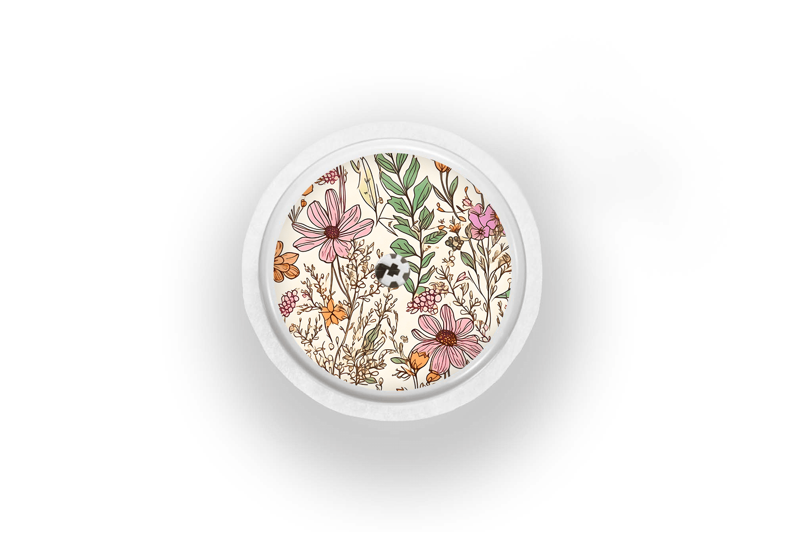Dainty Daisies Sticker for Freestyle Libre 1, 2, or 2+ diabetes supplies and insulin pumps