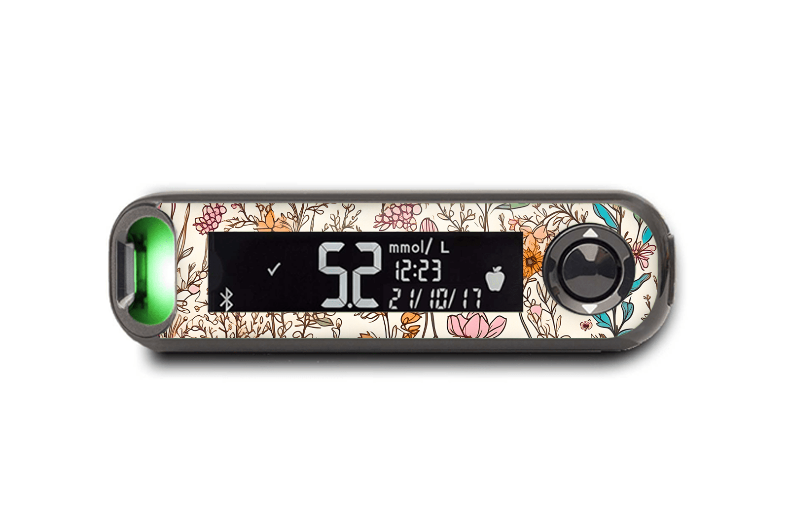 Dainty Daisies Sticker for Contour Next One diabetes supplies and insulin pumps