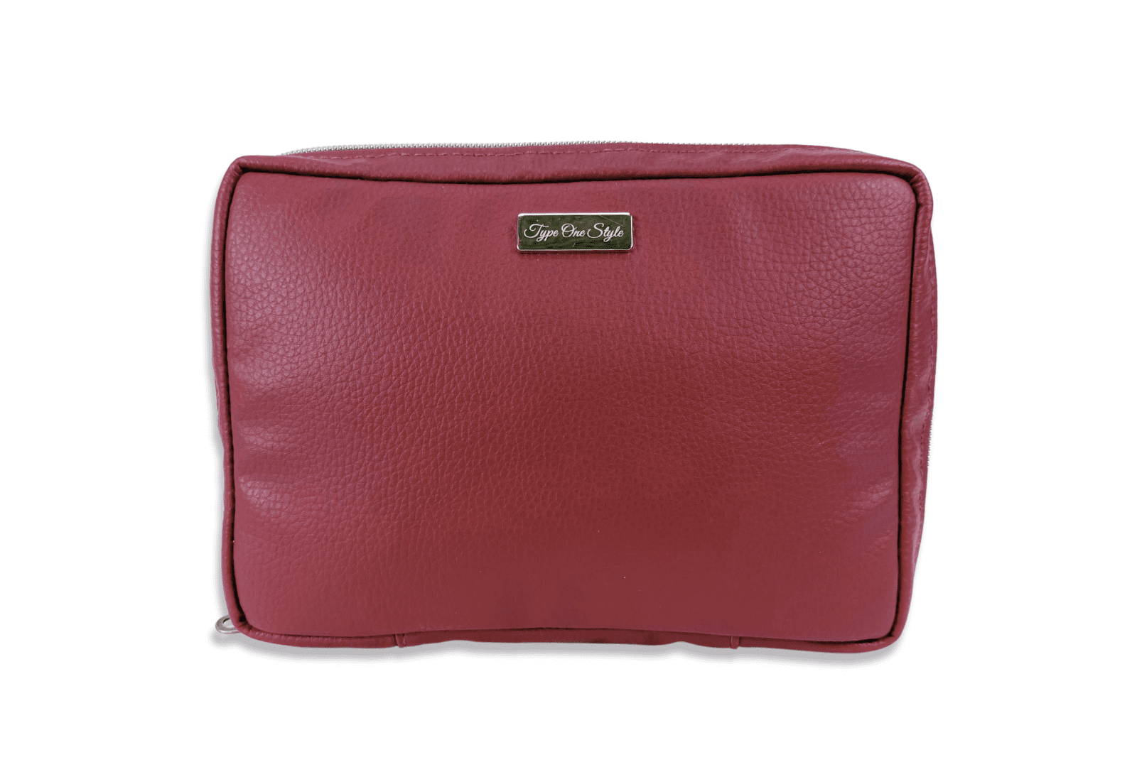 Deep Red Luxury T1D Essentials Bag for diabetes supplies and insulin pumps