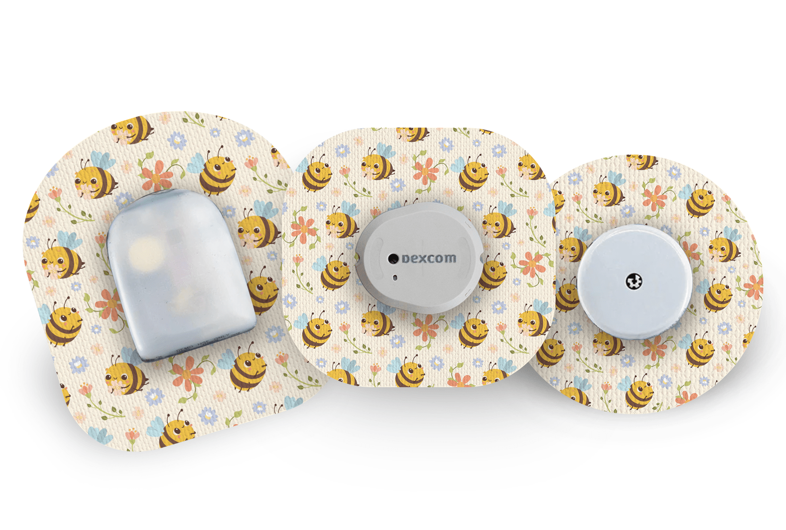 Don't Worry Bee Happy Patch for Freestyle Libre diabetes supplies and insulin pumps