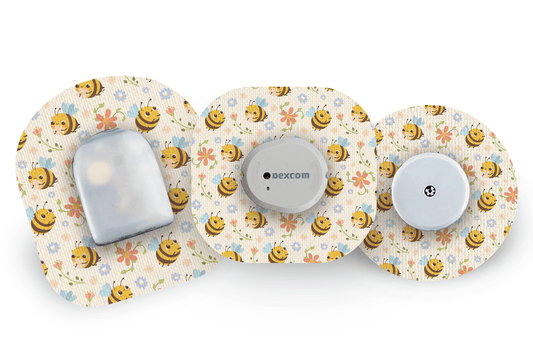 Don't Worry Bee Happy Patch for Freestyle Libre diabetes supplies and insulin pumps