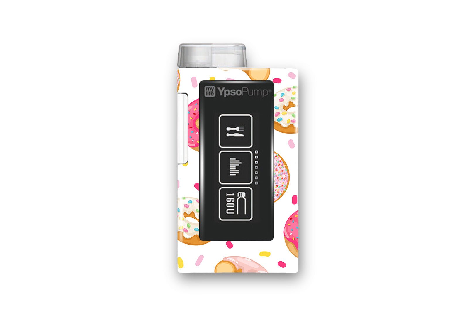 Donut Sticker for Freestyle Libre 1, 2, or 2+ diabetes supplies and insulin pumps