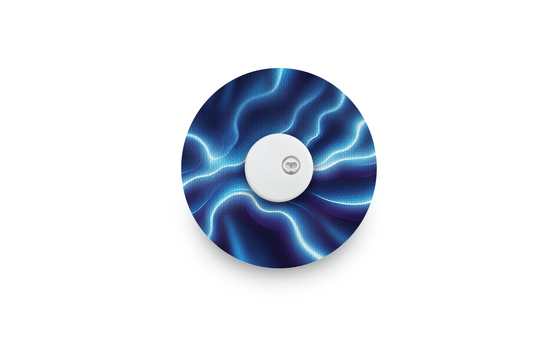Electric Blue Patch - Libre 3 for Single diabetes supplies and insulin pumps
