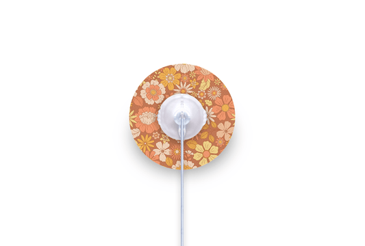 Fall Flowers Patch - mylife Orbit for Single diabetes supplies and insulin pumps