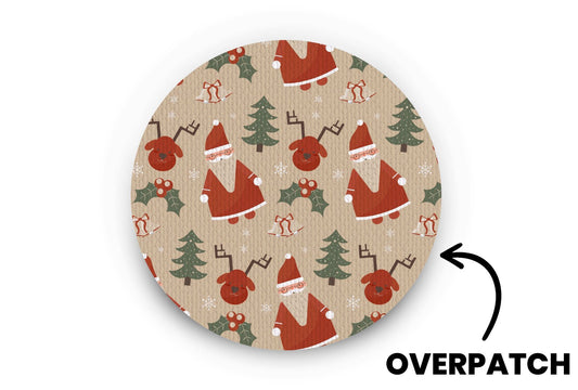 Father Christmas Patch - Overpatches for Single diabetes supplies and insulin pumps