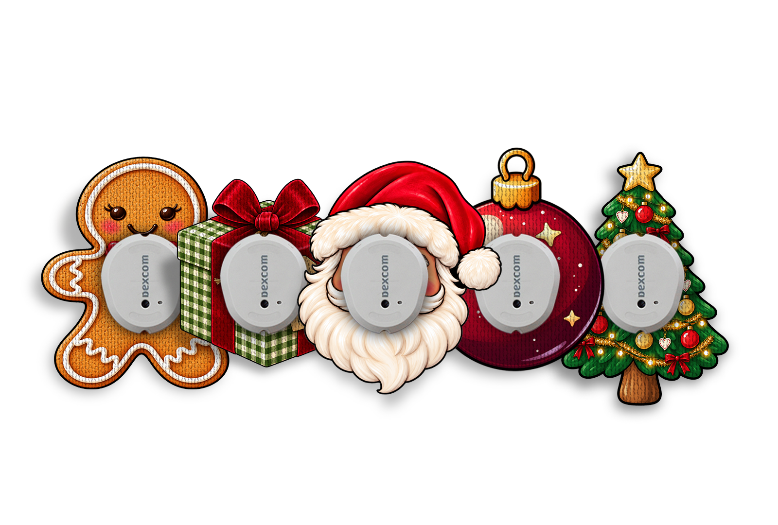 Festive Favourites Patch Pack for Dexcom G7 / One+ diabetes supplies and insulin pumps