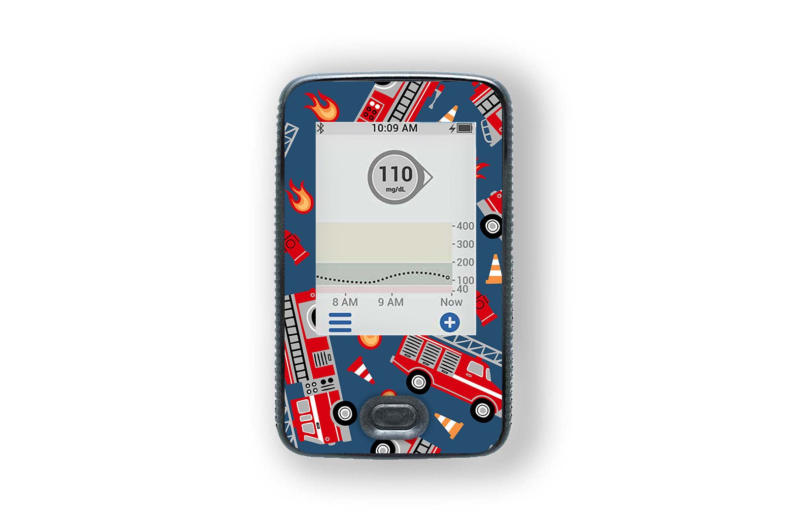 Fire Engine Sticker for Novopen 4, 5, 6, or Echo diabetes supplies and insulin pumps