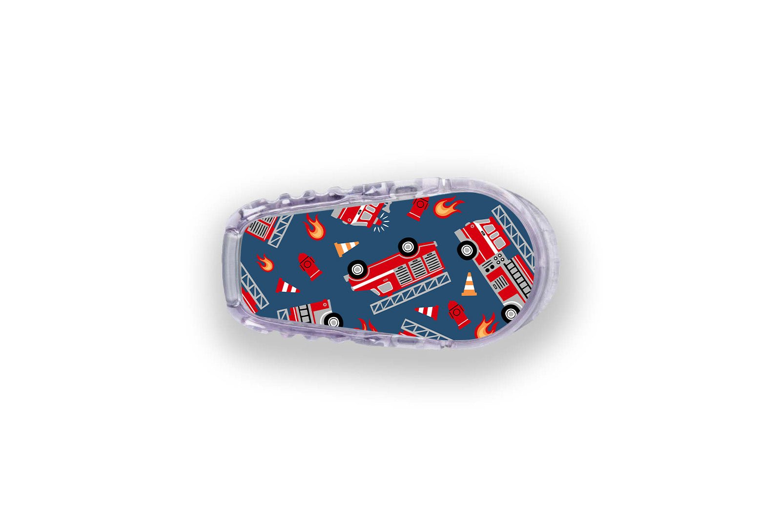 Fire Engine Sticker for Novopen 4, 5, 6, or Echo diabetes supplies and insulin pumps