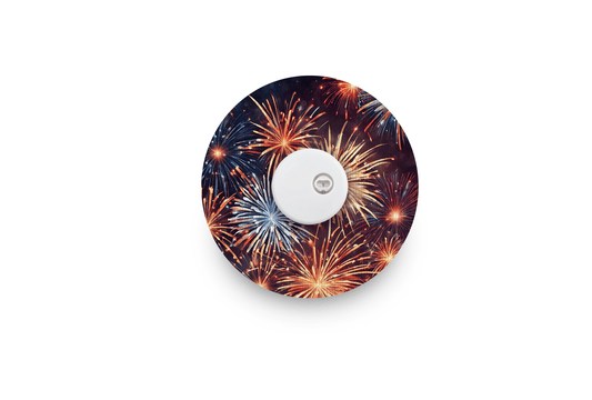 Fireworks Patch - Libre 3 for Single diabetes supplies and insulin pumps